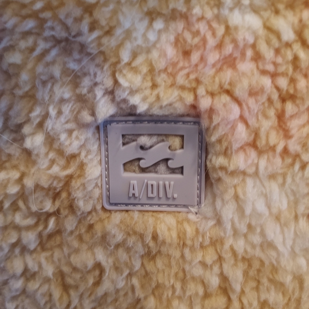 Billabong Women's Adventure Division Multicolor Fleece Sherpa Jacket Pullover - Picture 4 of 6